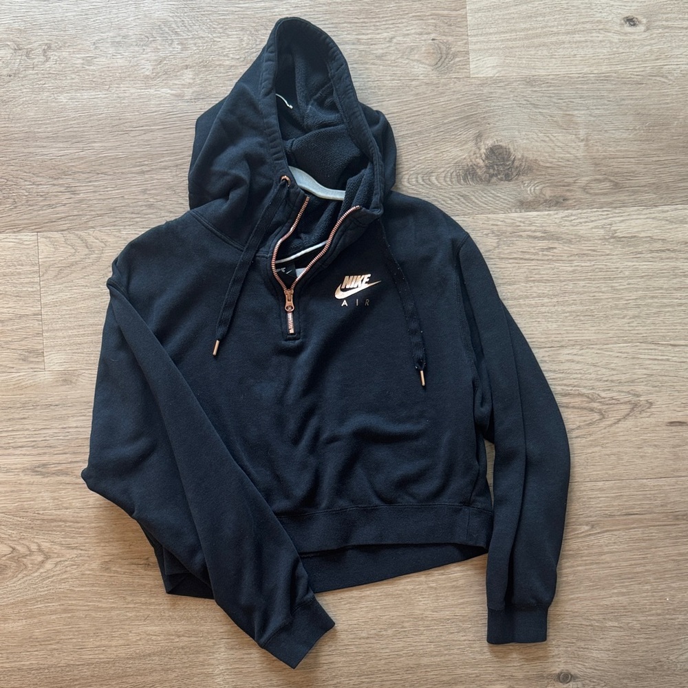 Nike Black Hoodie with rose gold accents